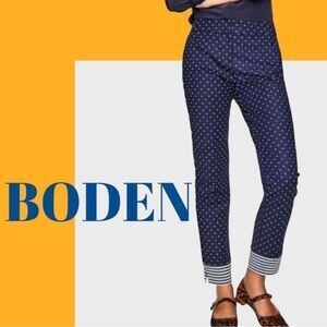 Boden Polka dot pants women’s size 4P stripe ankle